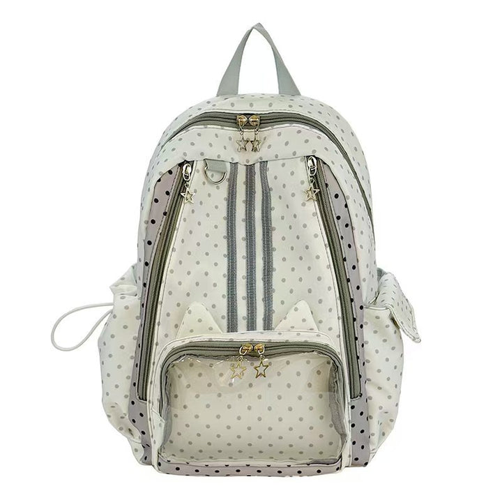 Girls Playful Polka Dot Backpack Bowlift