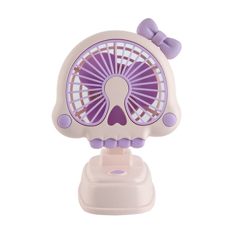 Unisex Portable Mini Fan in Creative Skull Design Bowlift