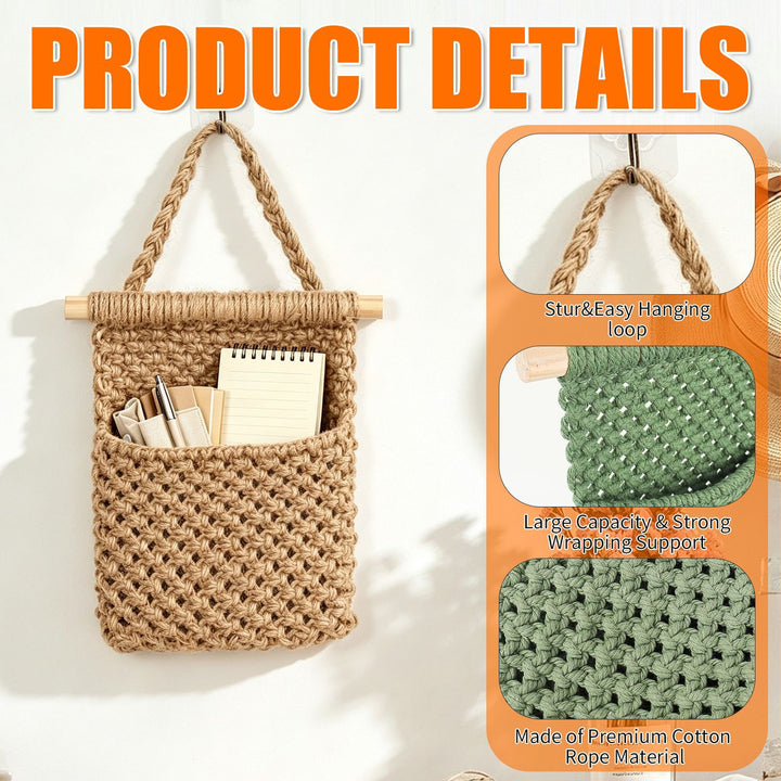 Macrame Wall Organizer Bowlift