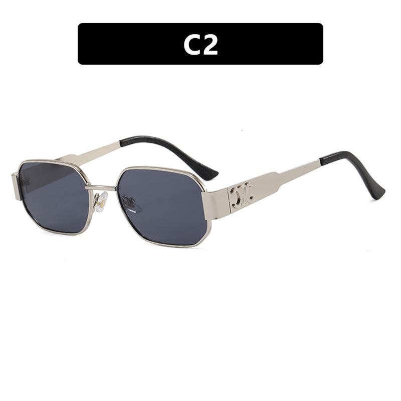 Women's geometric sunglasses in modern design with polarized lenses Bowlift