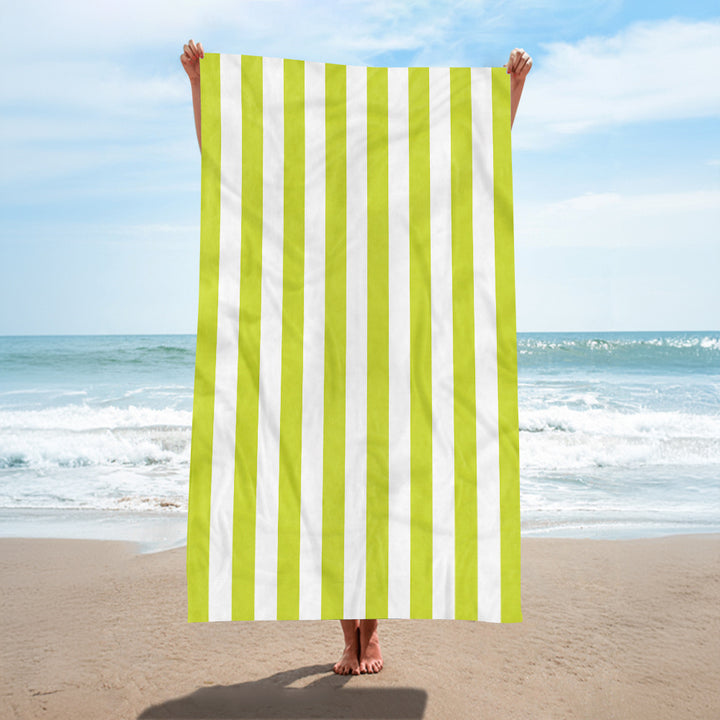 Beach towel with elegant wide stripes Bowlift