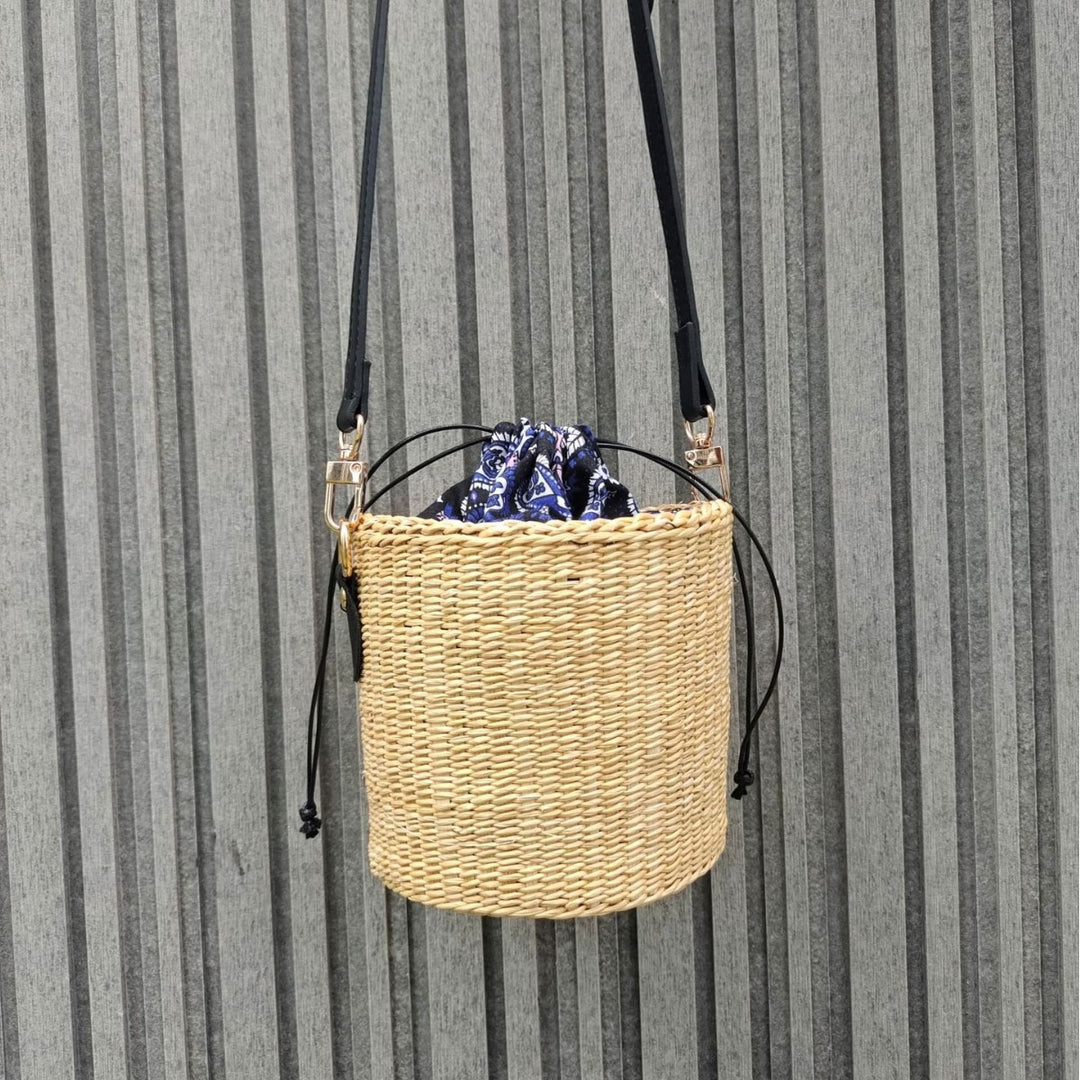 Bohemian Chic Woven Basket Bag Bowlift