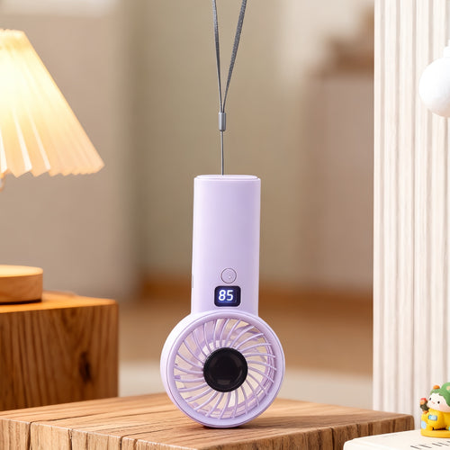 Women’s portable mini fan with digital display and ergonomic design Bowlift