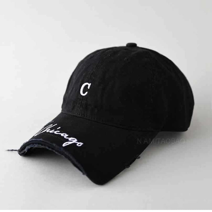 Men's Casual Distressed Baseball Cap Bowlift