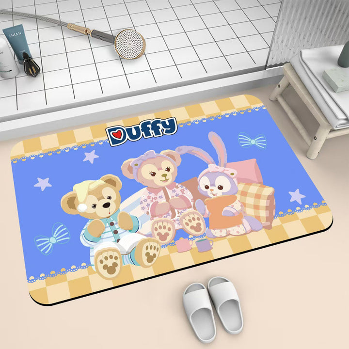 Playful Character-Themed Bath Mat