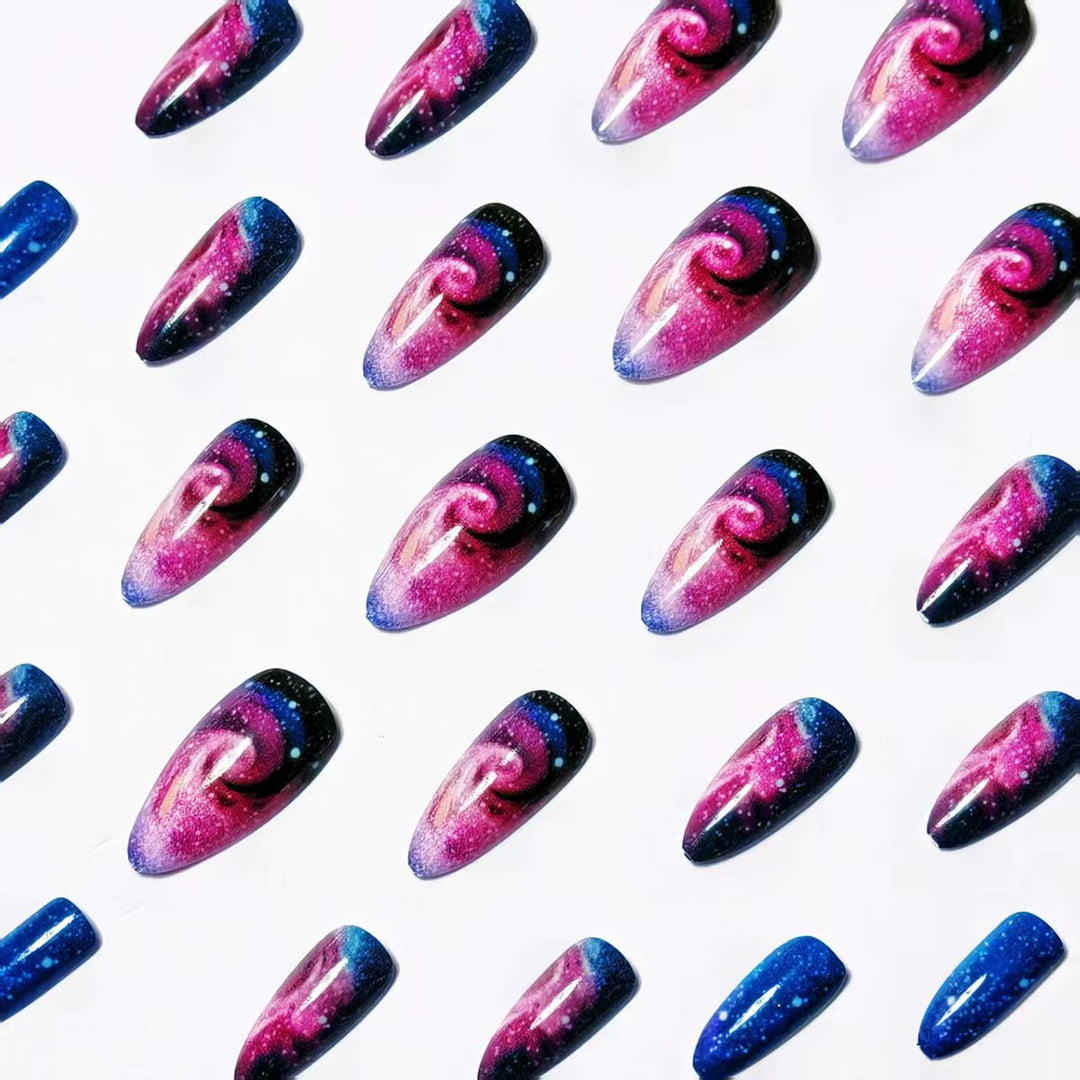 Galaxy-Inspired Nail Art Bowlift