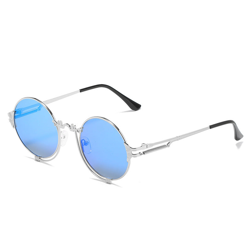 Women's stylish round metal sunglasses with artistic designs Bowlift
