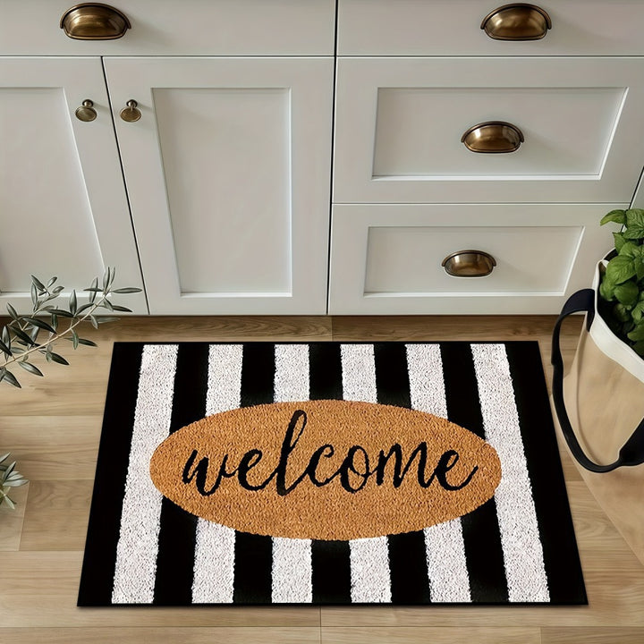 Floral Textured Indoor Mat Bowlift