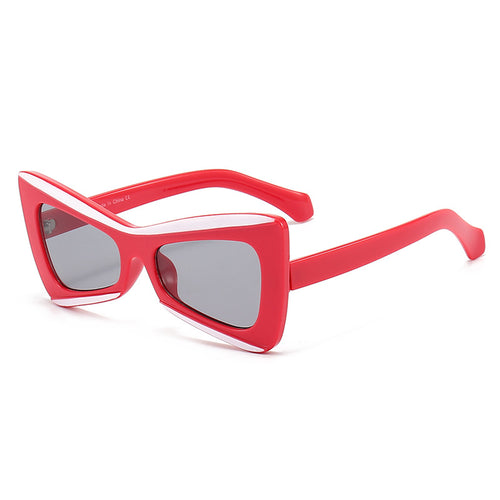 Women's Fashion Cat-Eye Sunglasses with Wide Frame Bowlift