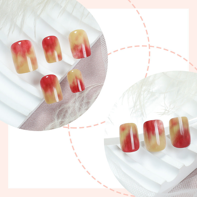 Artificial Nail Set with Elegant Gradient Bowlift