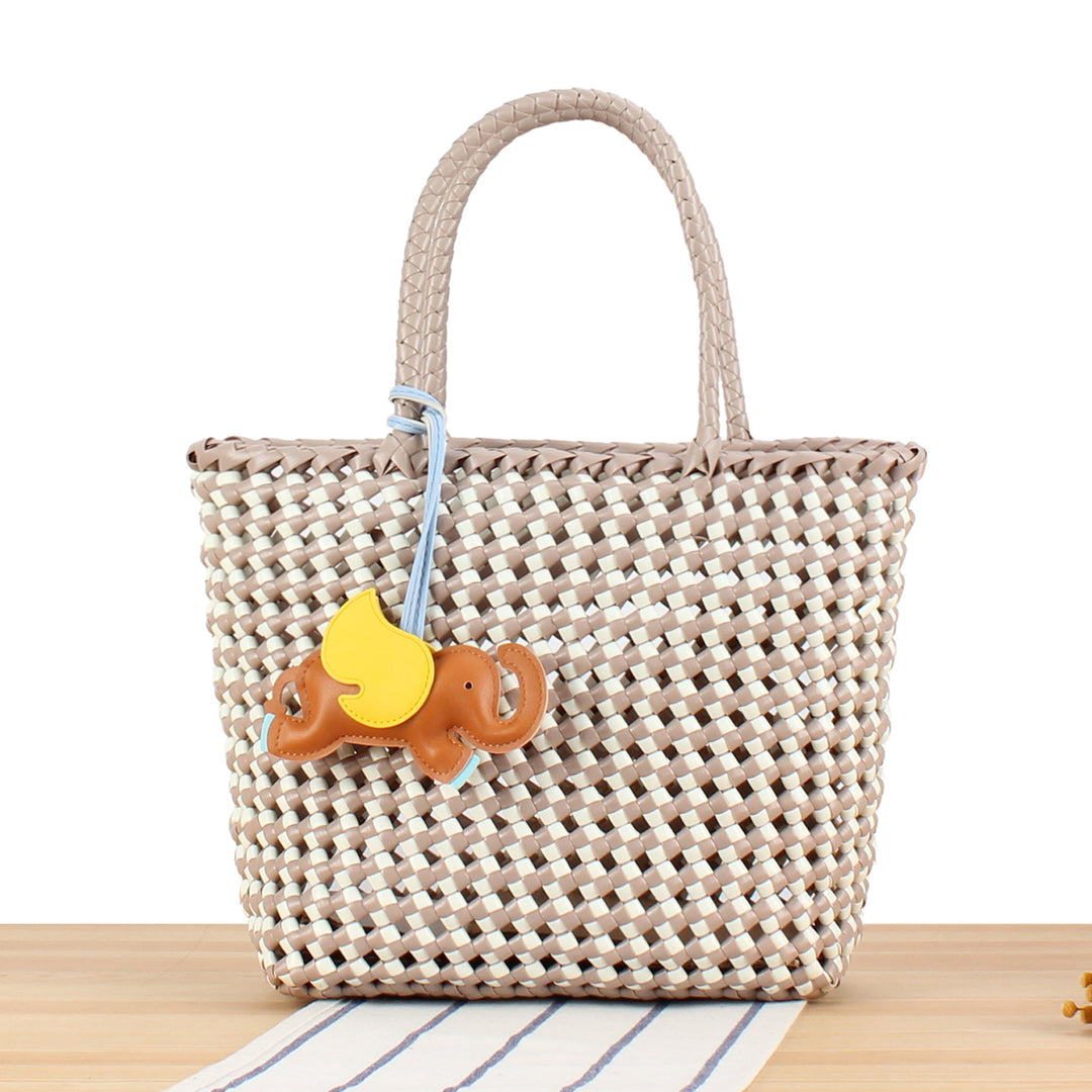 Creative Tote Bag with Playful Elephant Jewelry Bowlift