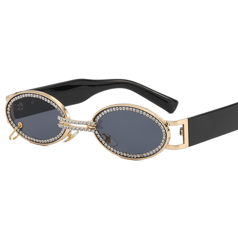 Women extravagant fashionable sunglasses with rhinestone-adorned frame Bowlift