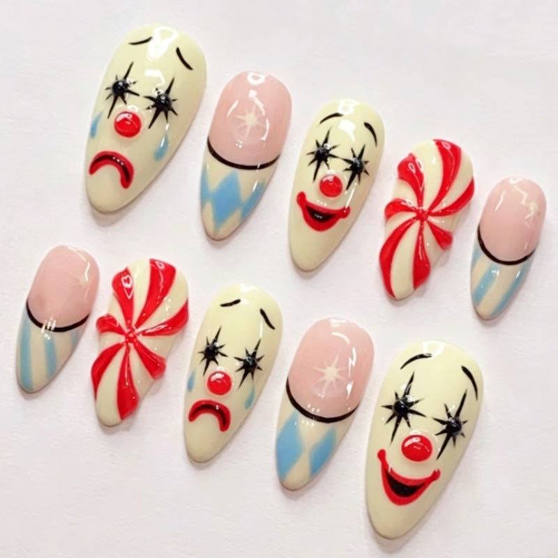 Whimsical Character-Inspired Press-On Nail Set Bowlift