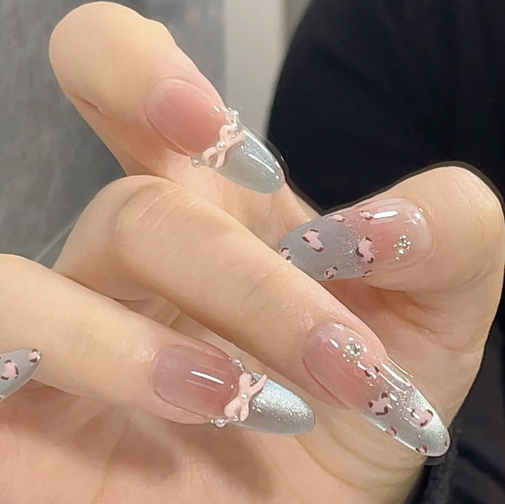 Artistic Floral and Minimalist Press-On Nails Bowlift
