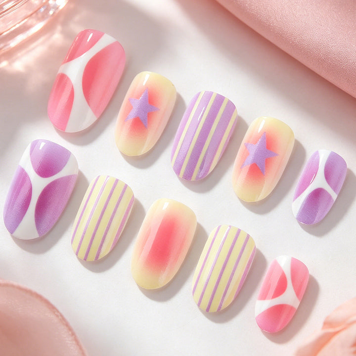 Artistic Press-On Nail Art Collection Bowlift