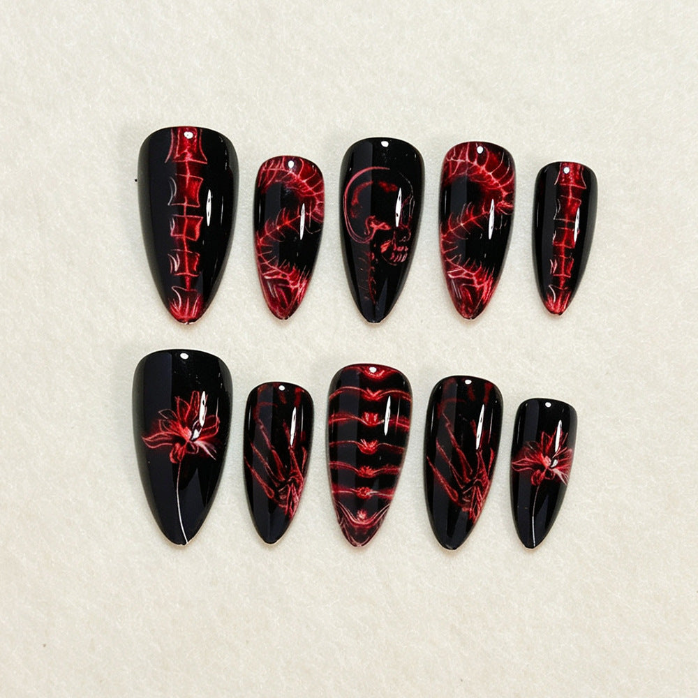 Gothic-Inspired Nail Art Tips Bowlift