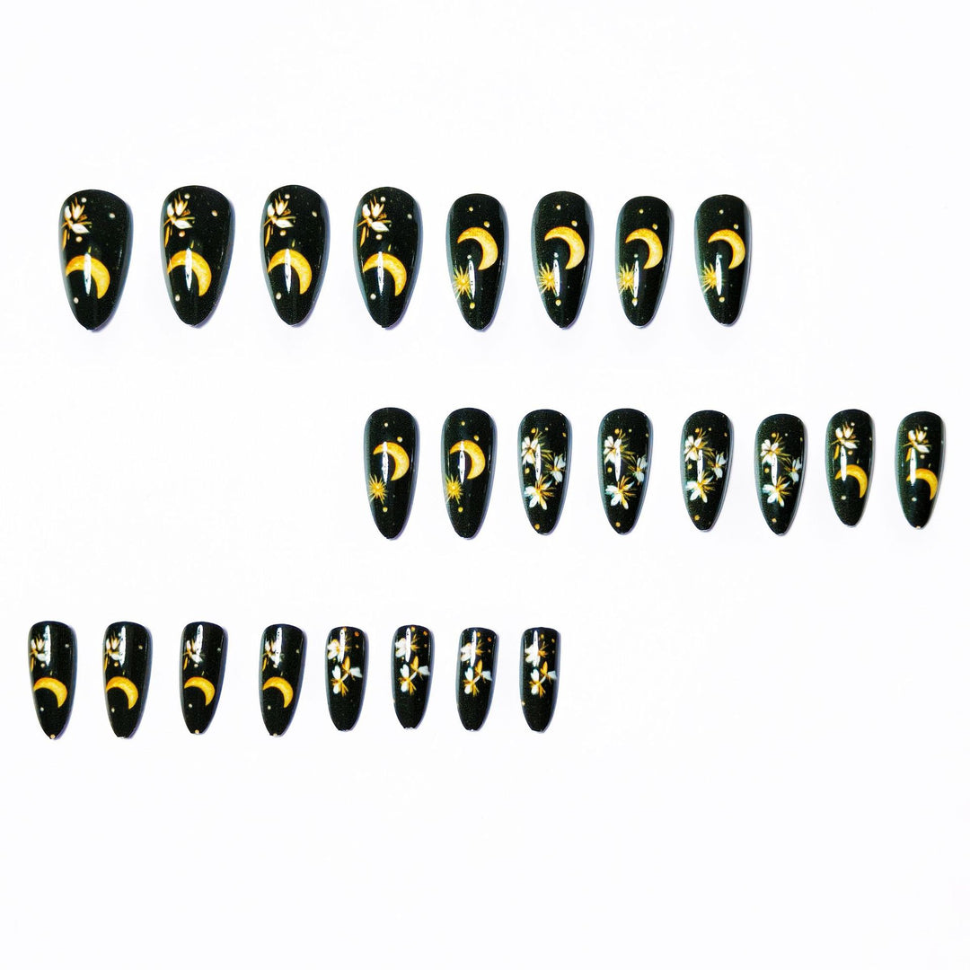Celestial Floral Nail Art Bowlift