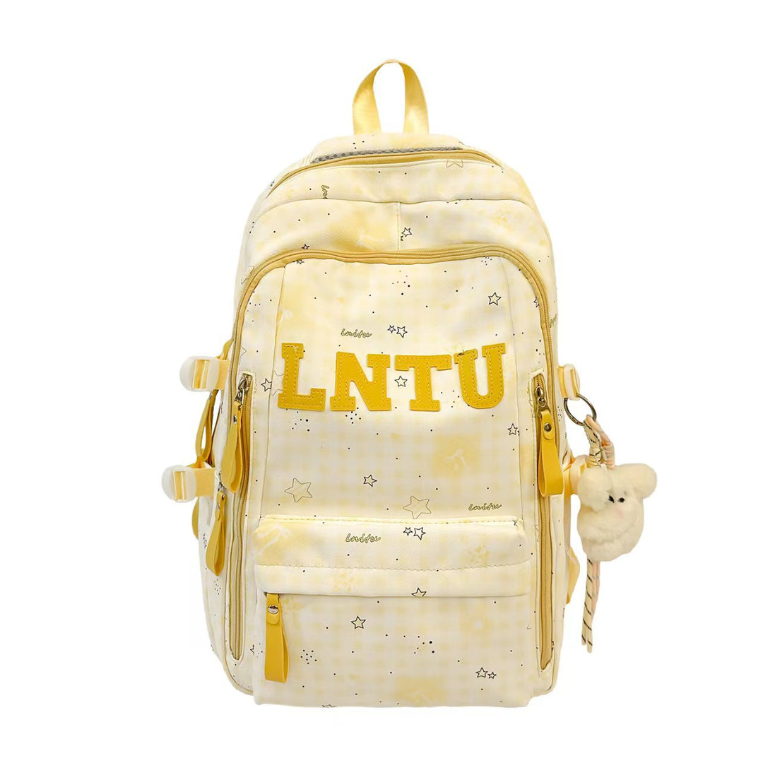Stylish Checkered Backpack Bowlift