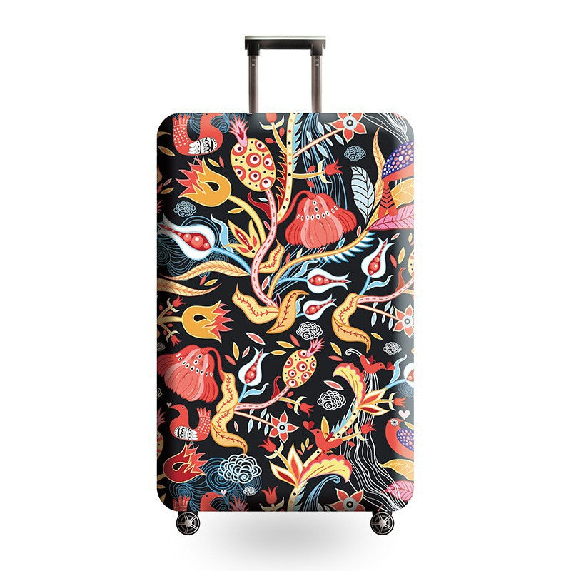 Unisex hard shell trolley with eye-catching marble print, telescopic handle and impact-resistant construction Bowlift