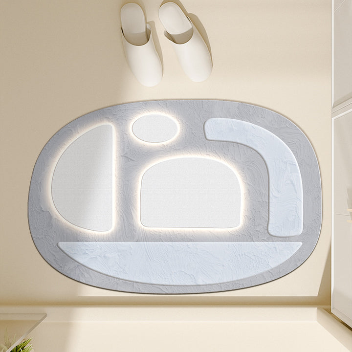 Floral-Inspired Decorative Bath Mat Bowlift