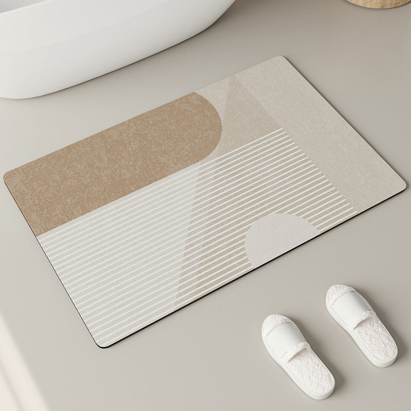 Elegant Textured Bathroom Mat