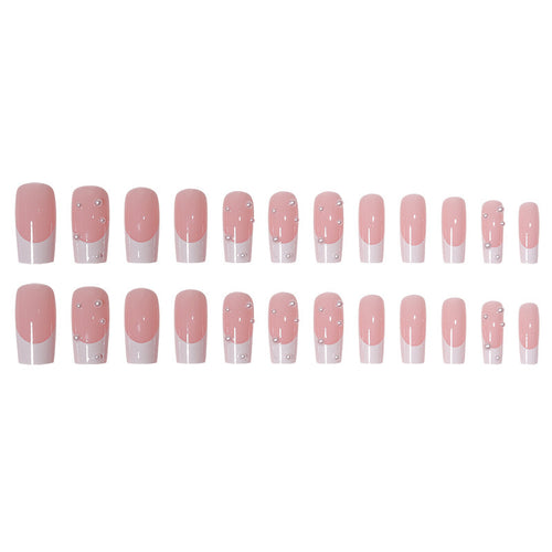 Nail art set with exquisite pearl accents and transparent design Bowlift