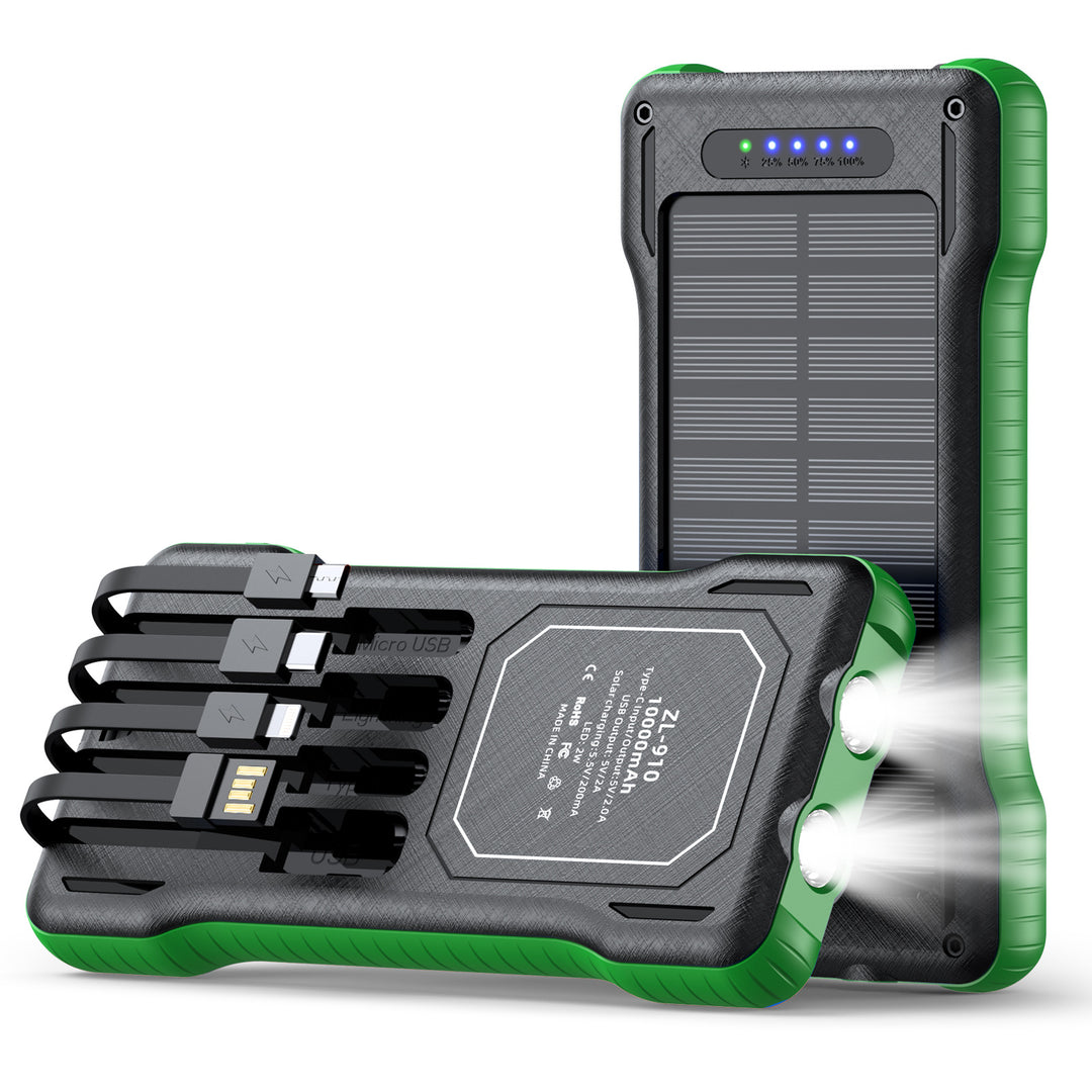 Solar Powerbank with Integrated LED Light Bowlift