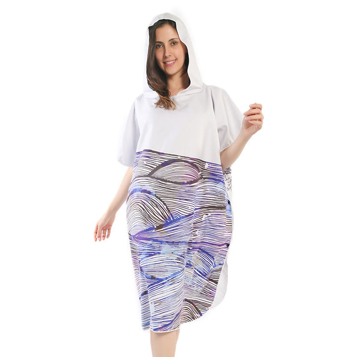 Beach dress with tropical print Bowlift