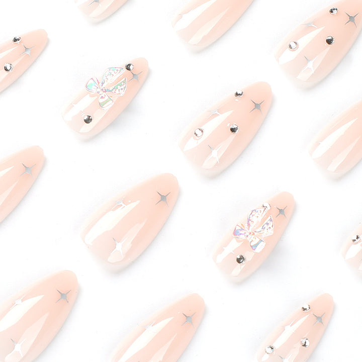 Artful stiletto nails with elegant decoration design Bowlift