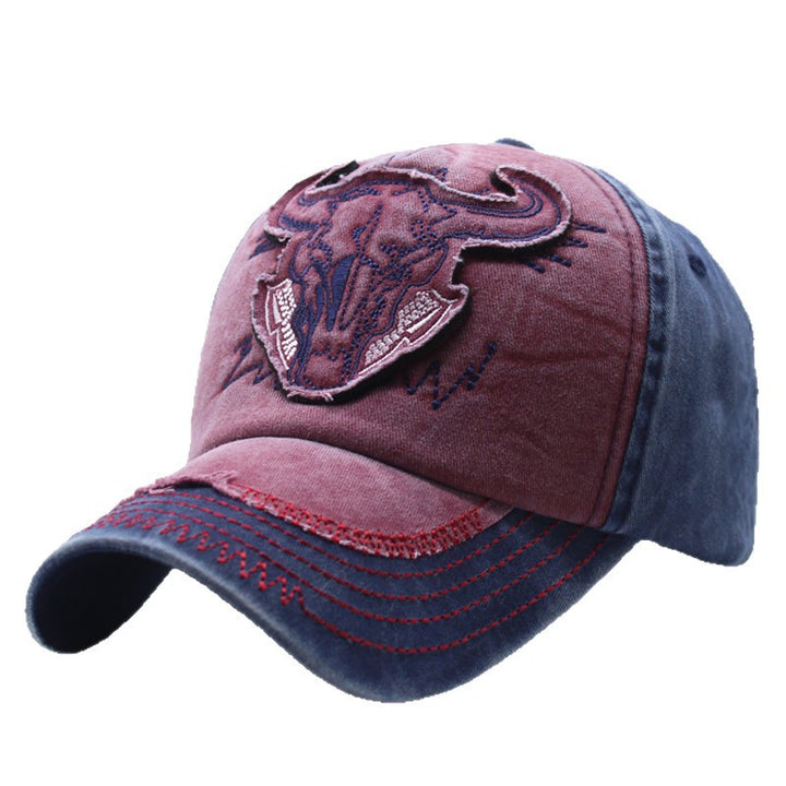 Men's Embroidered Western Style Cap Bowlift