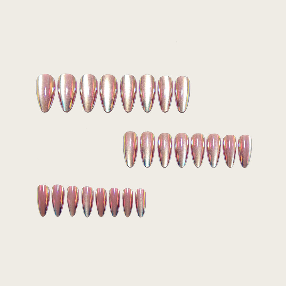 Shiny nail extensions with shimmering effects Bowlift