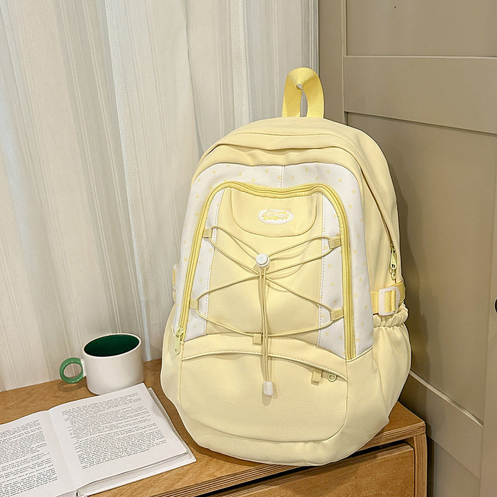 Stylish Polka Dot Casual Backpack