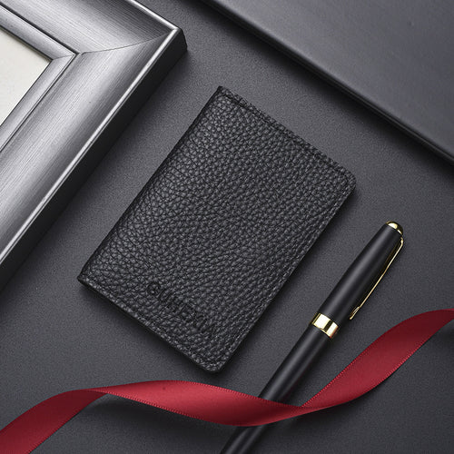Textured Leather Cardholder Bowlift