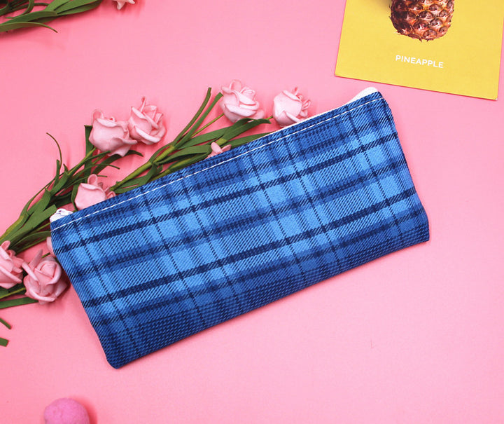 Stylish Plaid Pencil Case Bowlift
