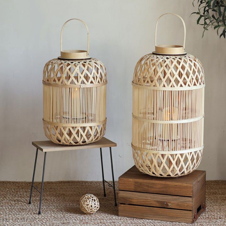 Stylish Rattan Lantern Bowlift