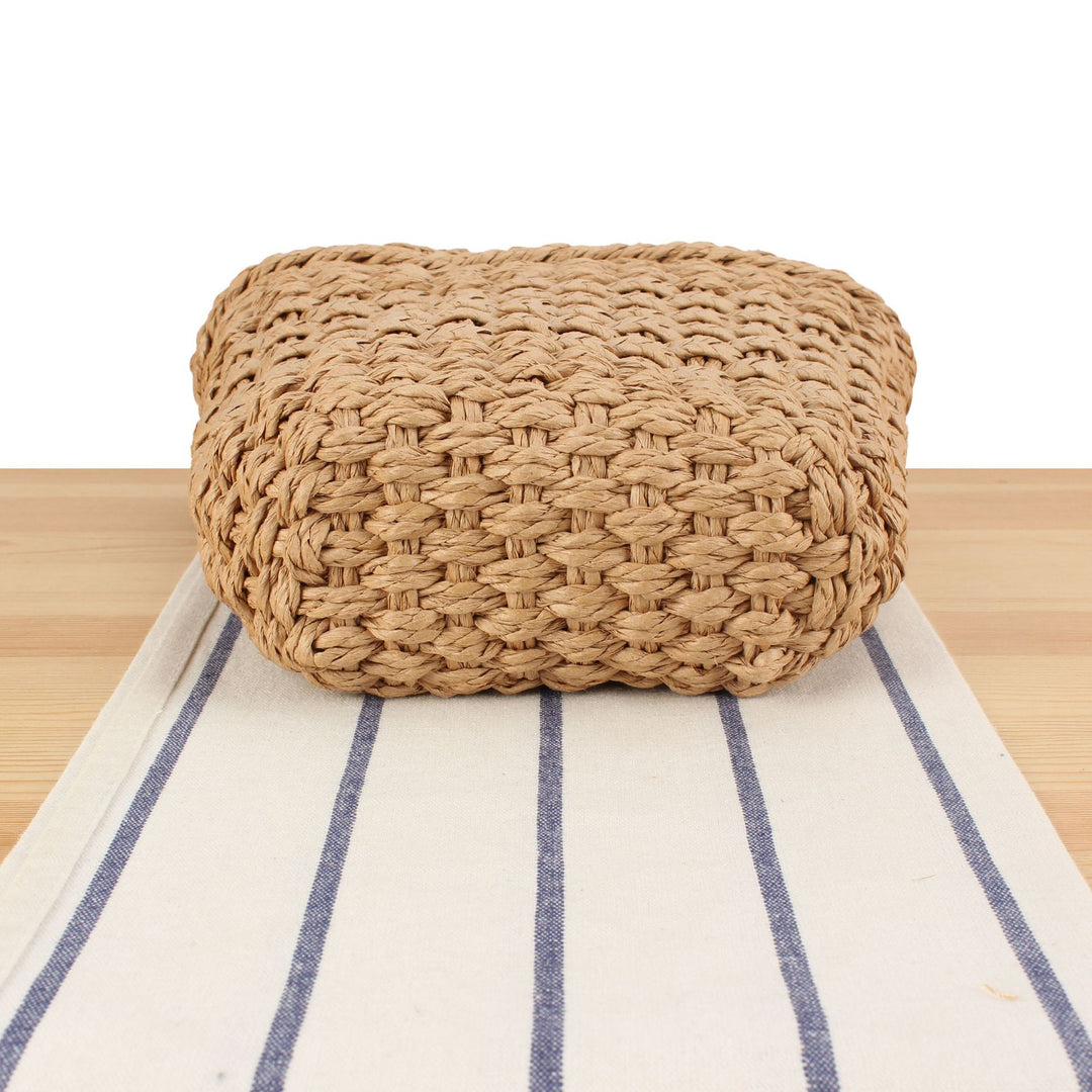 Handbag Made of Handmade Natural Weave with Sturdy Carry Handle Bowlift