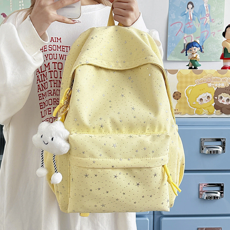 Backpack Made of Durable Material with Sparkling Stars Bowlift