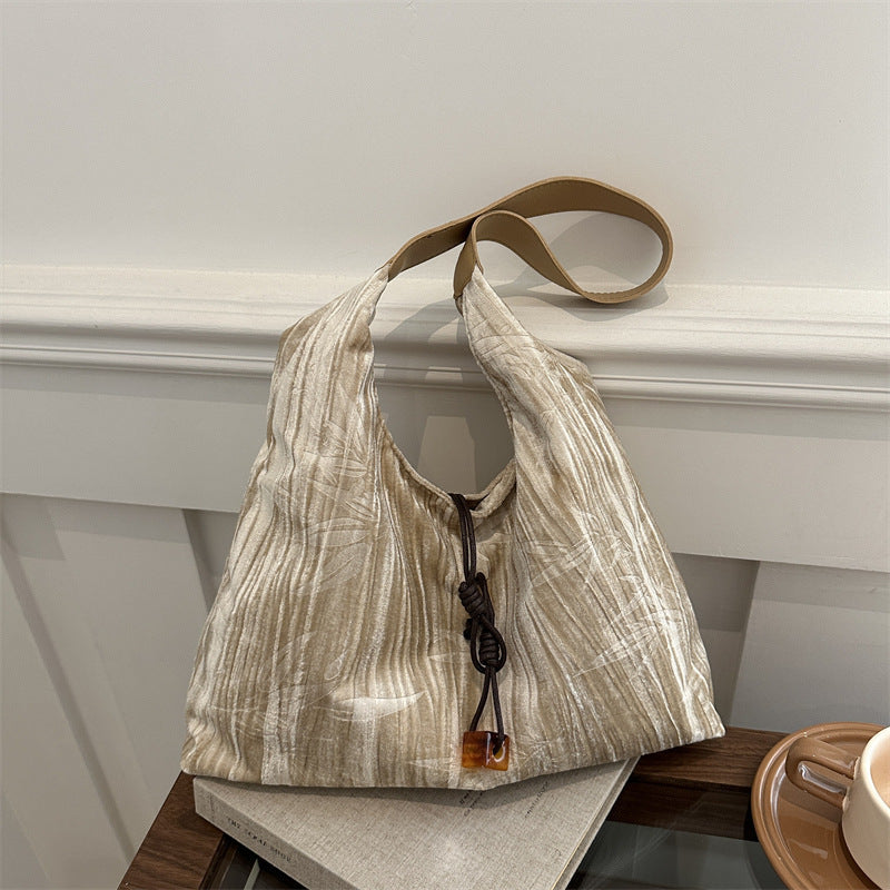 Versatile Velvet Shoulder Bag Bowlift