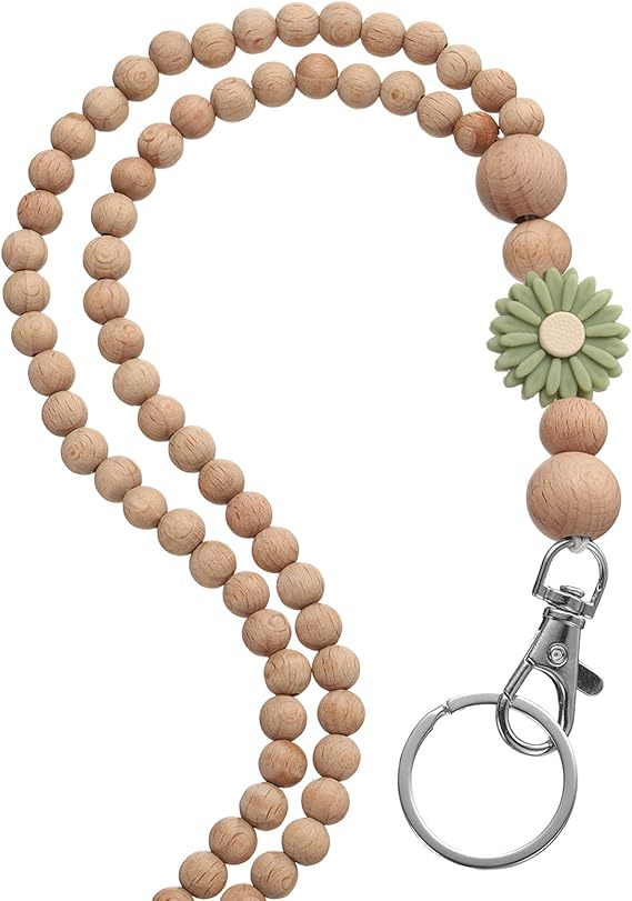 Decorative Beaded Keychain Lanyard Bowlift