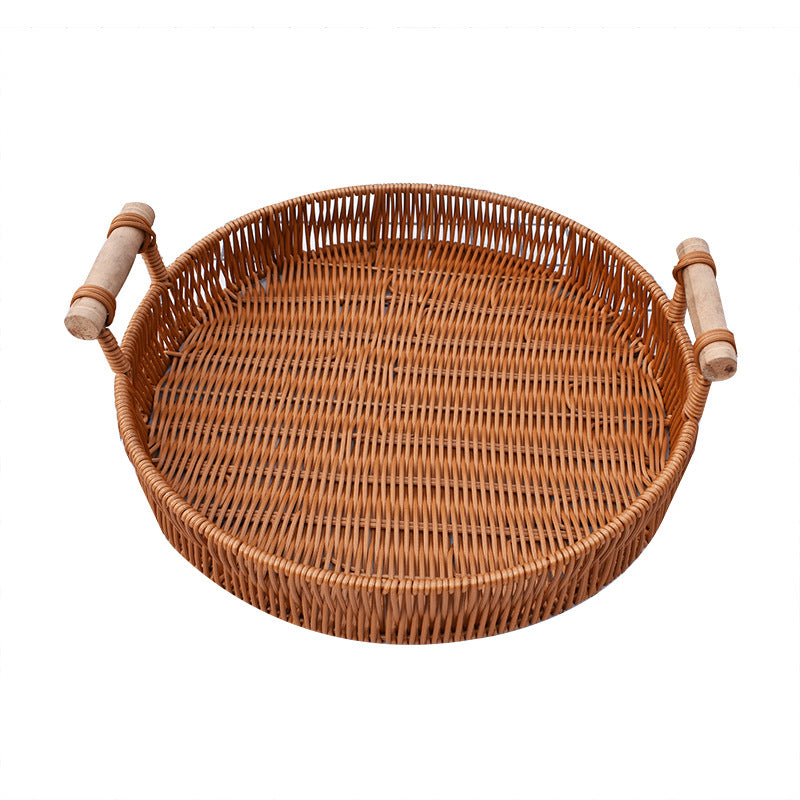 Handwoven Decorative Serving Tray Bowlift