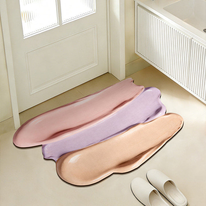 Playful Rainbow-Themed Bath Mat Bowlift