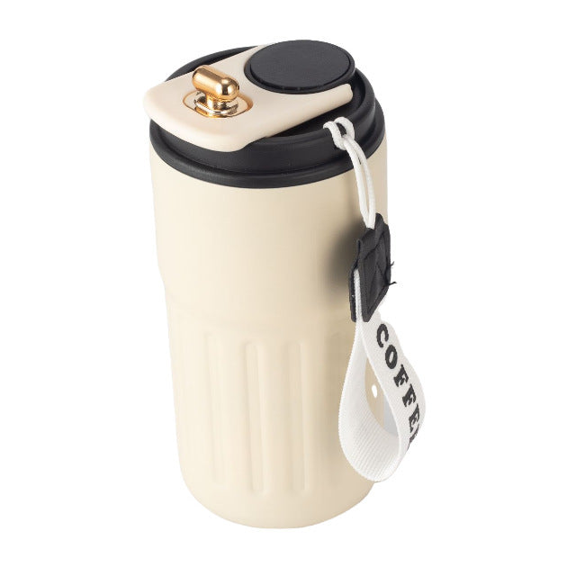 Ladies insulated coffee mug with practical grip loop Bowlift