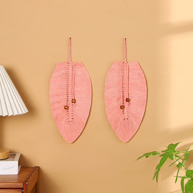 Leaf-Shaped Macrame Wall Art Bowlift