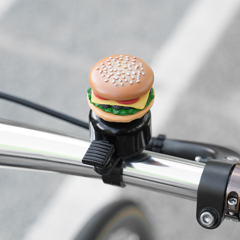 novelty handlebar bicycle bell with silicone popcorn topper and universal clamp Bowlift