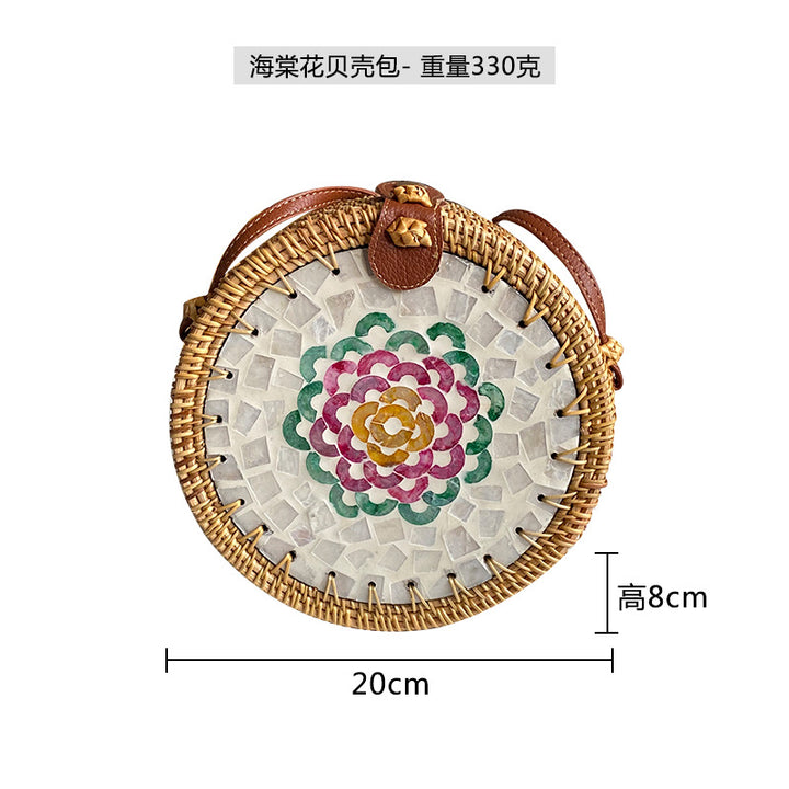 Ladies Round Basket Bag Bowlift
