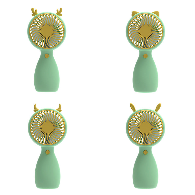 Unisex Portable Hand Fan in Playful Animal Design Bowlift