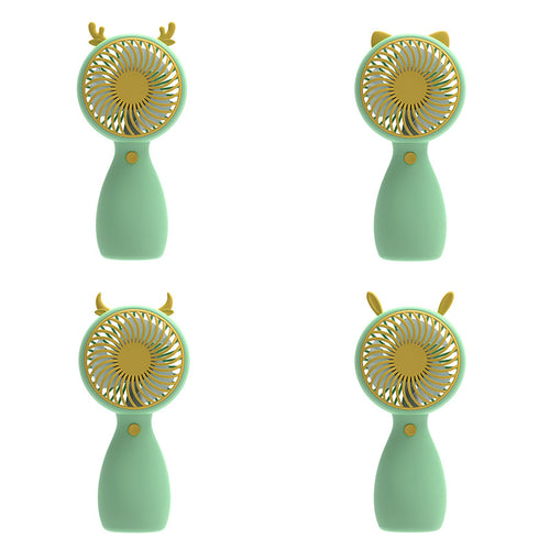 Unisex Portable Hand Fan in Playful Animal Design Bowlift