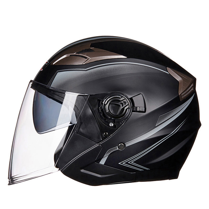 Full-Face Motorcycle Helmet with Integrated Visor Bowlift