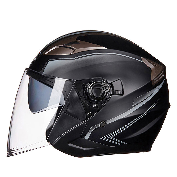 Full-Face Motorcycle Helmet with Integrated Visor Bowlift