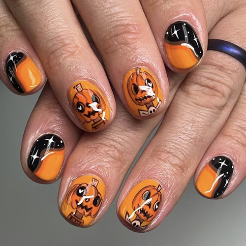 Halloween-Themed Artistic Press-On Nails Bowlift 1787543133